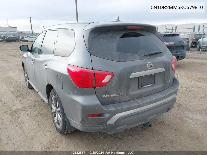 2019 Nissan Pathfinder VIN: 5N1DR2MM5KC579810 Lot: 12132517