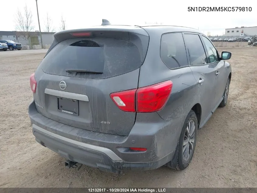 2019 Nissan Pathfinder VIN: 5N1DR2MM5KC579810 Lot: 12132517