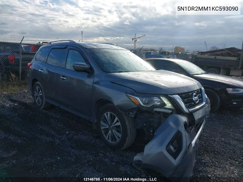 2019 Nissan Pathfinder VIN: 5N1DR2MM1KC593090 Lot: 12146785