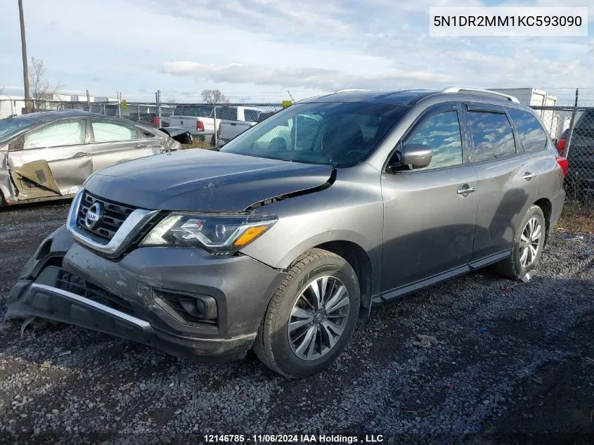 2019 Nissan Pathfinder VIN: 5N1DR2MM1KC593090 Lot: 12146785