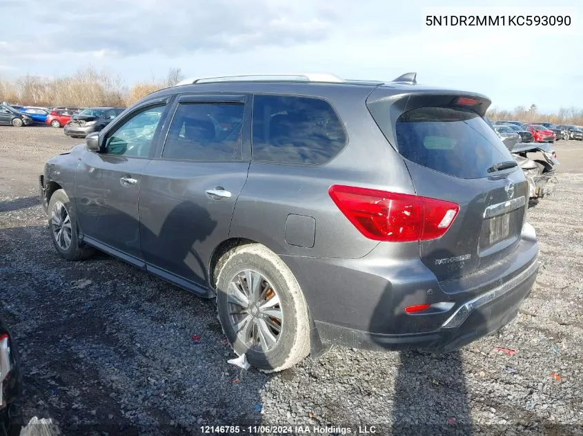 2019 Nissan Pathfinder VIN: 5N1DR2MM1KC593090 Lot: 12146785