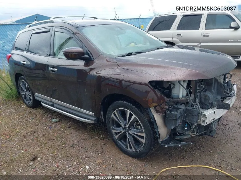 5N1DR2MM5KC603037 2019 Nissan Pathfinder Platinum