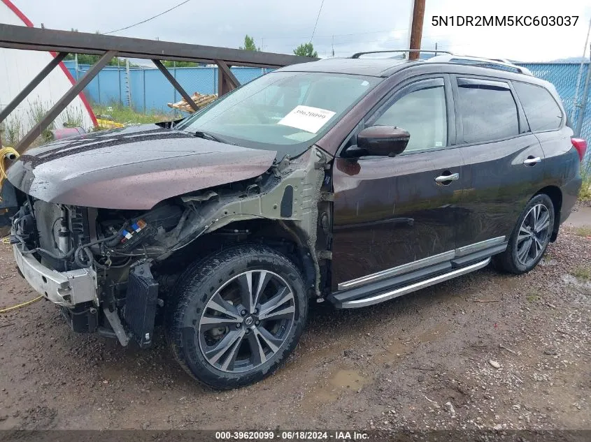 5N1DR2MM5KC603037 2019 Nissan Pathfinder Platinum