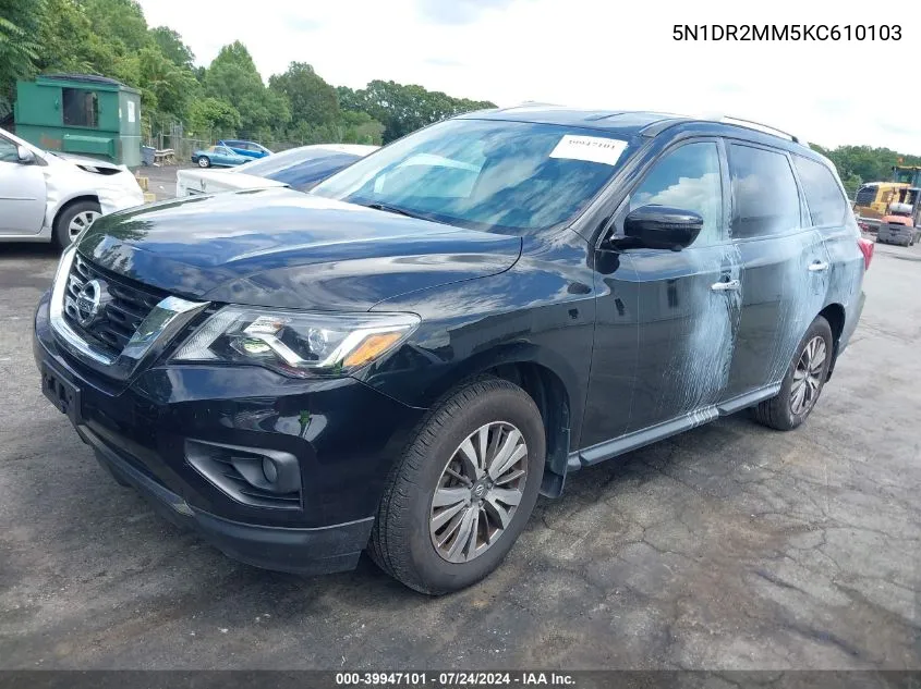 5N1DR2MM5KC610103 2019 Nissan Pathfinder Sl