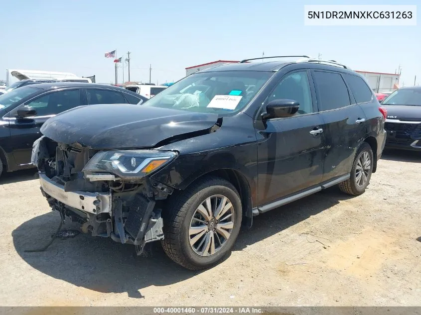 2019 Nissan Pathfinder S VIN: 5N1DR2MNXKC631263 Lot: 40001460