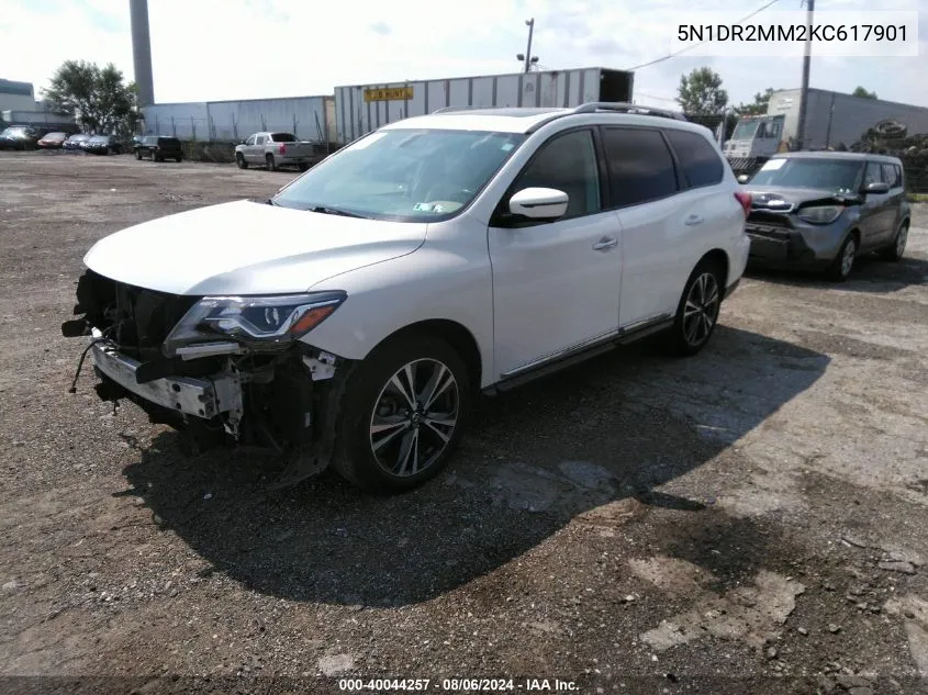 2019 Nissan Pathfinder Platinum VIN: 5N1DR2MM2KC617901 Lot: 40044257