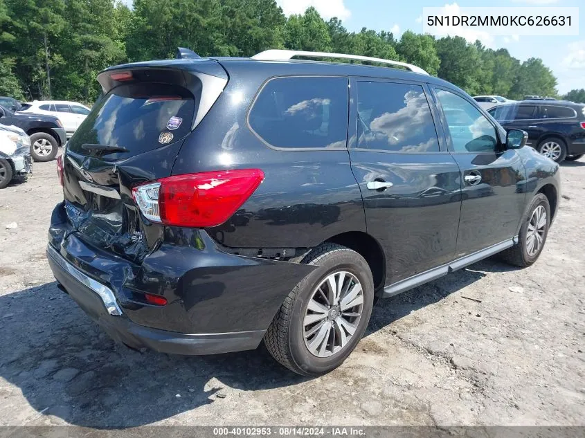 5N1DR2MM0KC626631 2019 Nissan Pathfinder Sv