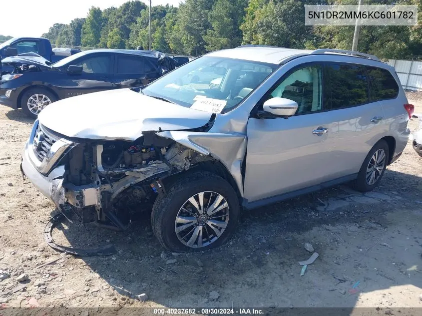 5N1DR2MM6KC601782 2019 Nissan Pathfinder Sl