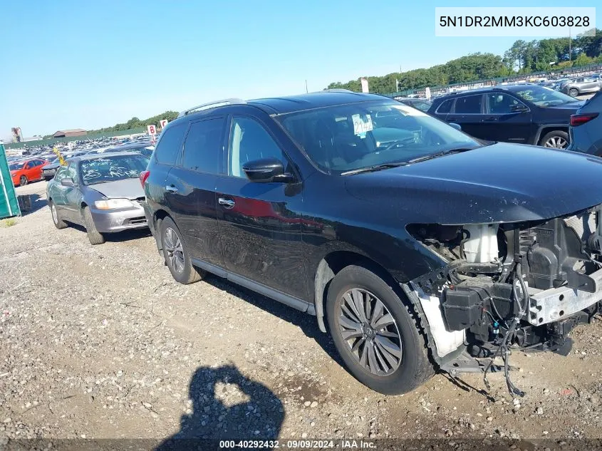 5N1DR2MM3KC603828 2019 Nissan Pathfinder S