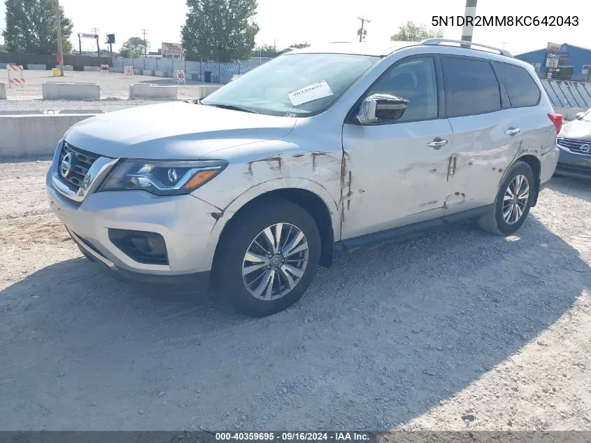 2019 Nissan Pathfinder Sv VIN: 5N1DR2MM8KC642043 Lot: 40359695