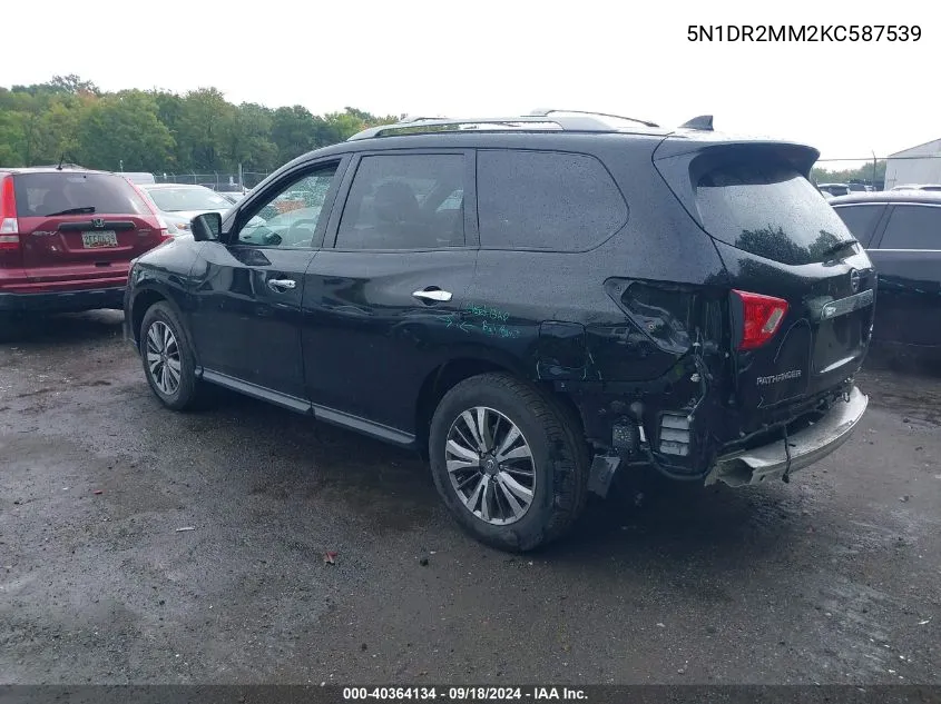 5N1DR2MM2KC587539 2019 Nissan Pathfinder Sl