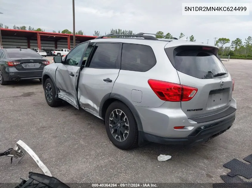 2019 Nissan Pathfinder Sl VIN: 5N1DR2MN4KC624499 Lot: 40364264