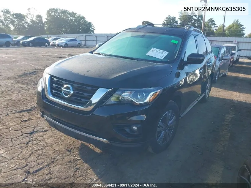 5N1DR2MN9KC635305 2019 Nissan Pathfinder S/Sl/Sv