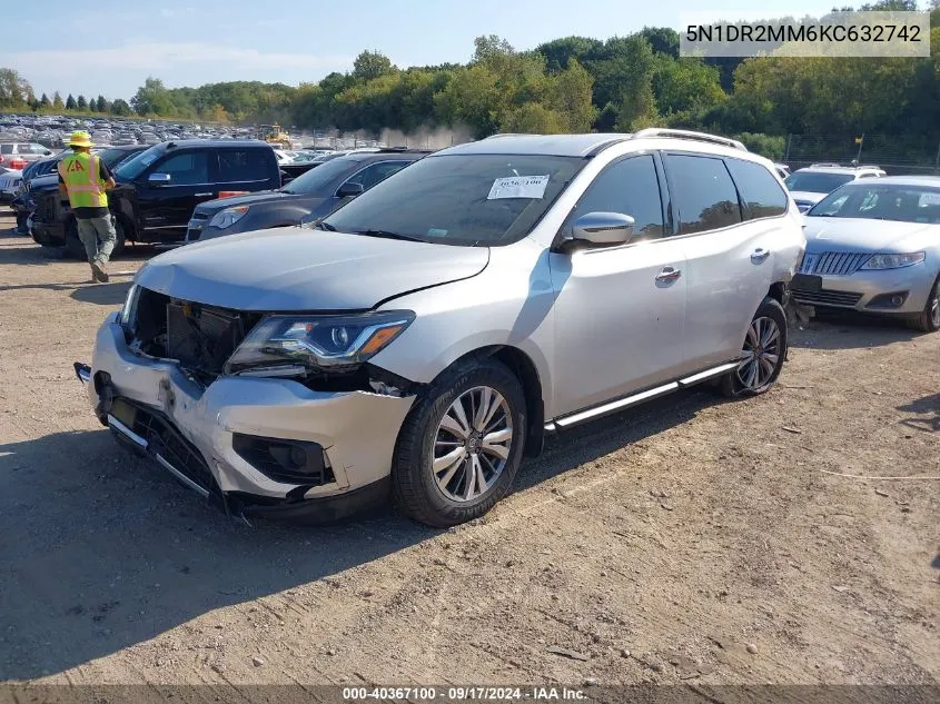 5N1DR2MM6KC632742 2019 Nissan Pathfinder S