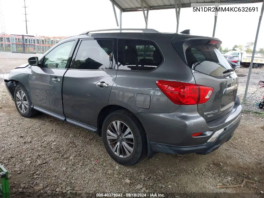 5N1DR2MM4KC632691 2019 Nissan Pathfinder S