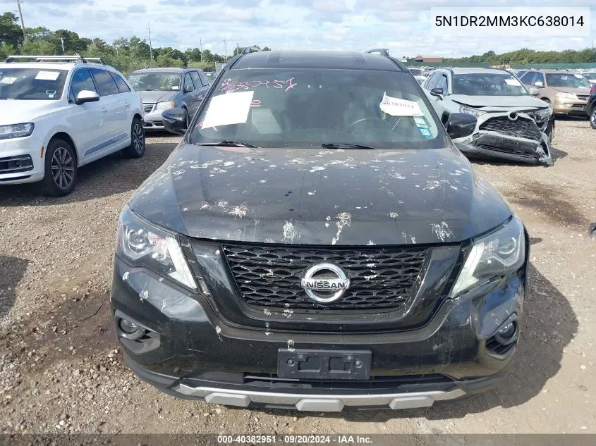 5N1DR2MM3KC638014 2019 Nissan Pathfinder Sv