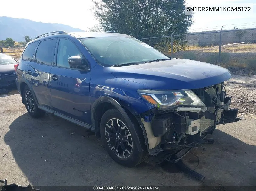 2019 Nissan Pathfinder S/Sl/Sv/Platinum VIN: 5N1DR2MM1KC645172 Lot: 40384681