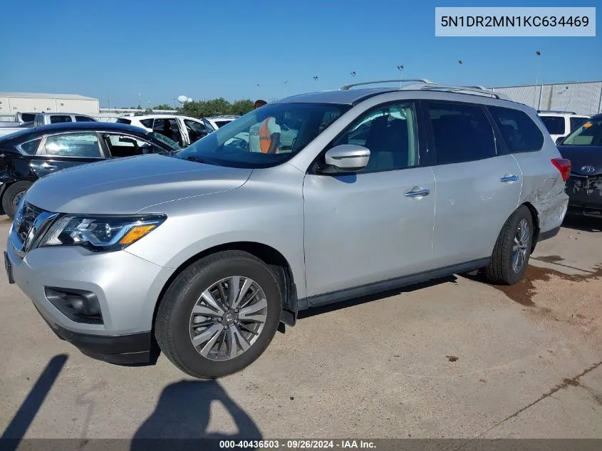 2019 Nissan Pathfinder S/Sl/Sv VIN: 5N1DR2MN1KC634469 Lot: 40436503