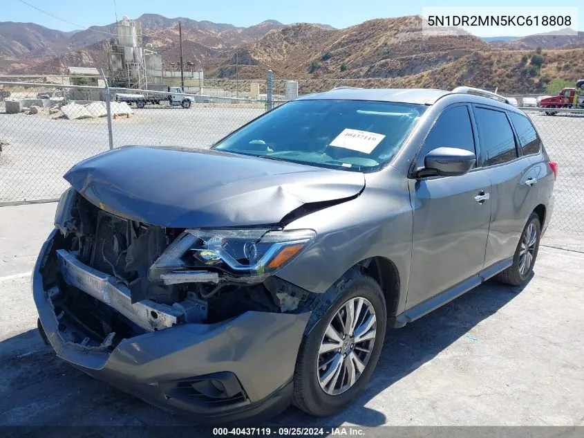 5N1DR2MN5KC618808 2019 Nissan Pathfinder Sv