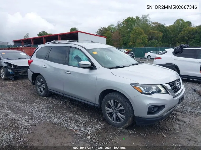 2019 Nissan Pathfinder S/Sl/Sv/Platinum VIN: 5N1DR2MM5KC607346 Lot: 40467317