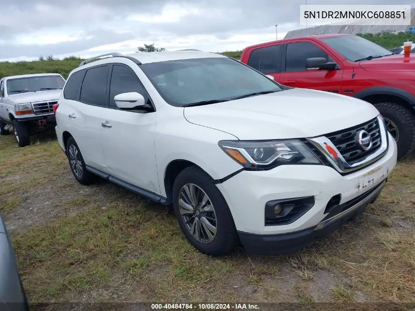 5N1DR2MN0KC608851 2019 Nissan Pathfinder S/Sl/Sv