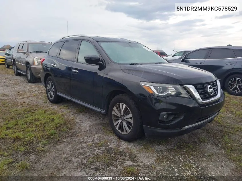 5N1DR2MM9KC578529 2019 Nissan Pathfinder Sv