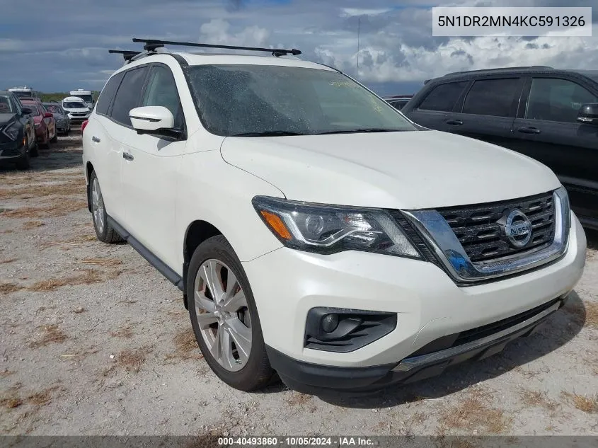 5N1DR2MN4KC591326 2019 Nissan Pathfinder Sl