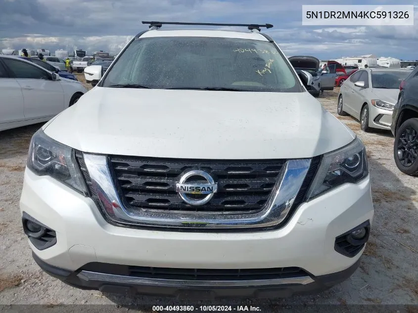 5N1DR2MN4KC591326 2019 Nissan Pathfinder Sl