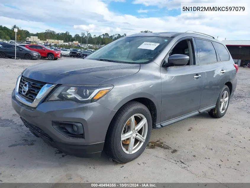 5N1DR2MM0KC597079 2019 Nissan Pathfinder Sv