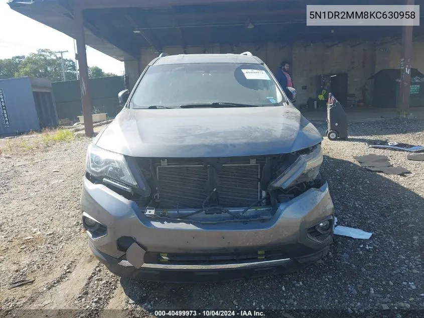 5N1DR2MM8KC630958 2019 Nissan Pathfinder Sl