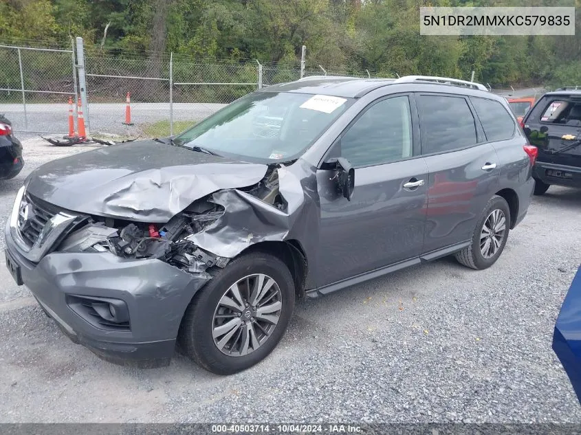 5N1DR2MMXKC579835 2019 Nissan Pathfinder Sv