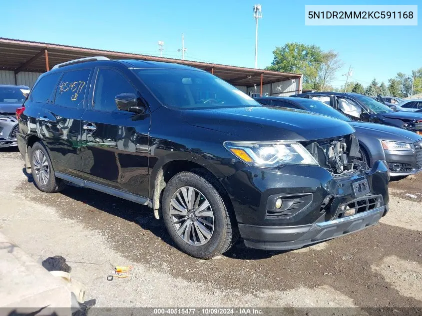 5N1DR2MM2KC591168 2019 Nissan Pathfinder Sl