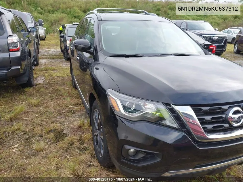 5N1DR2MN5KC637312 2019 Nissan Pathfinder S/Sl/Sv