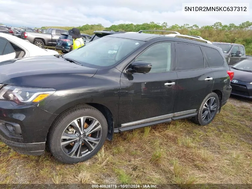 5N1DR2MN5KC637312 2019 Nissan Pathfinder S/Sl/Sv