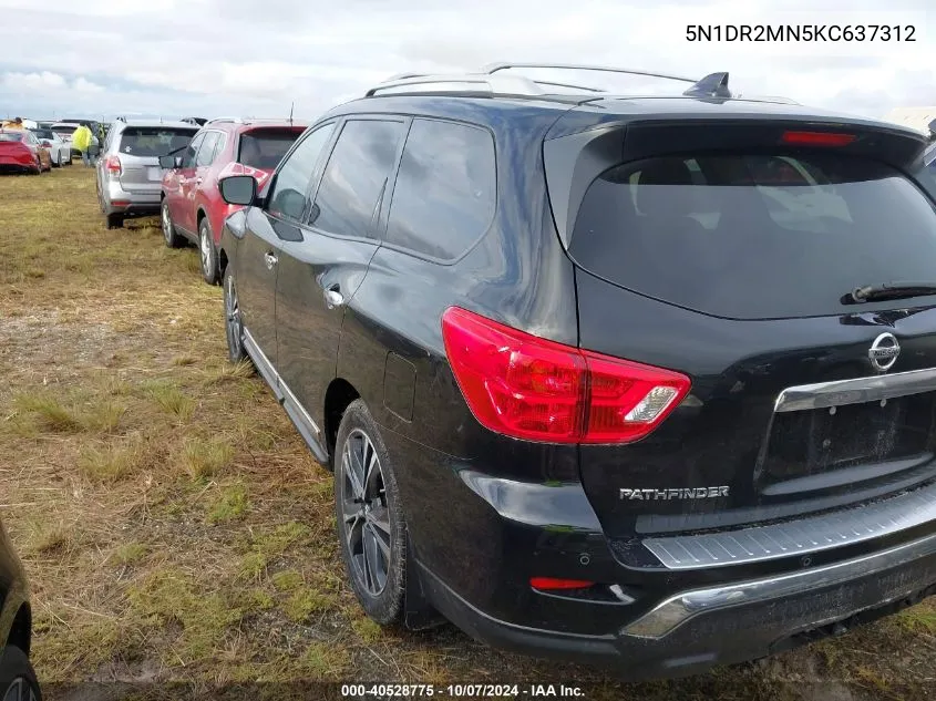 5N1DR2MN5KC637312 2019 Nissan Pathfinder S/Sl/Sv