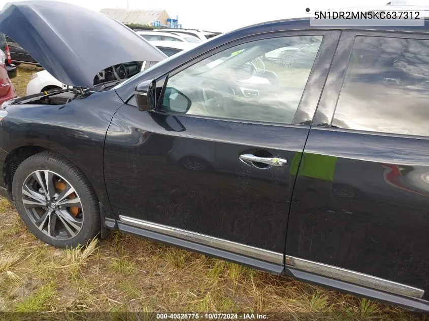 5N1DR2MN5KC637312 2019 Nissan Pathfinder S/Sl/Sv