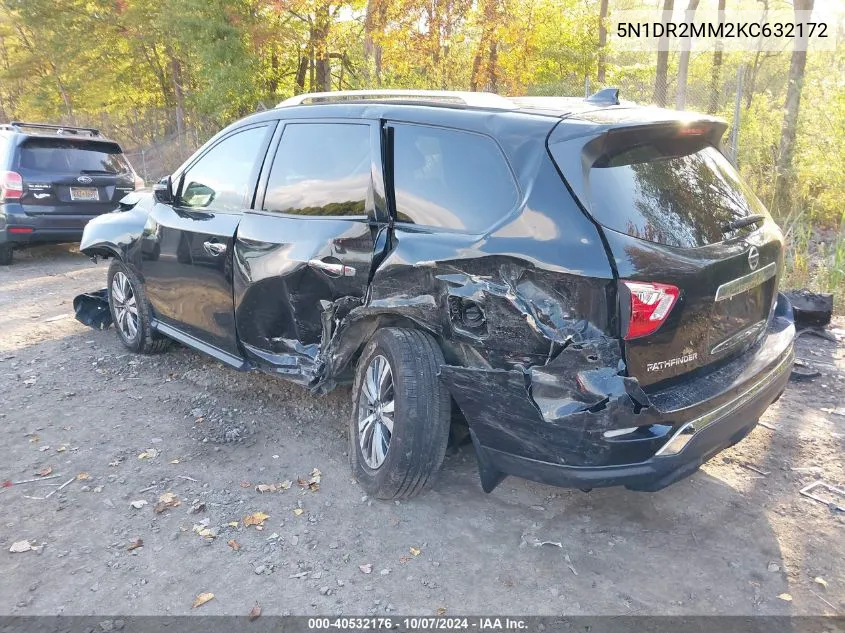 2019 Nissan Pathfinder S/Sl/Sv/Platinum VIN: 5N1DR2MM2KC632172 Lot: 40532176