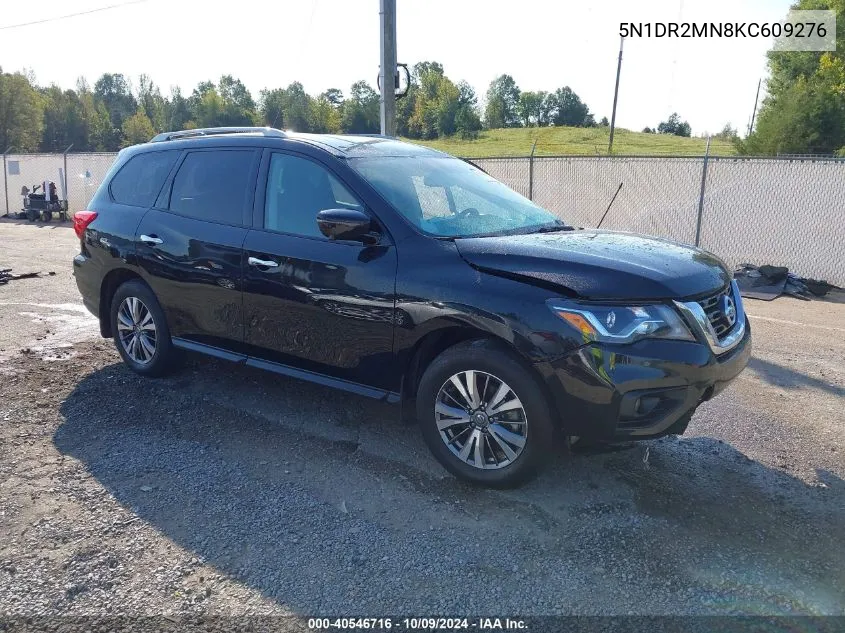 2019 Nissan Pathfinder Sl VIN: 5N1DR2MN8KC609276 Lot: 40546716