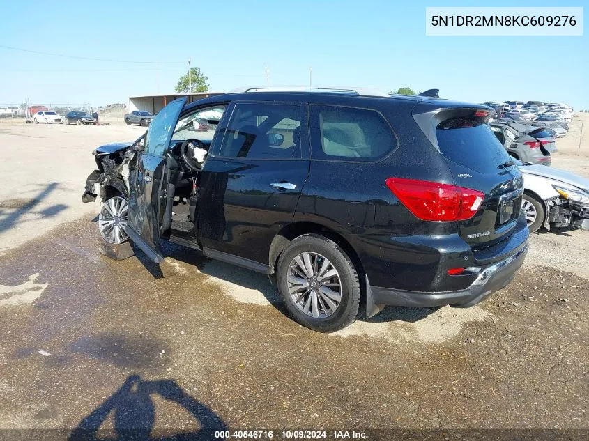 2019 Nissan Pathfinder Sl VIN: 5N1DR2MN8KC609276 Lot: 40546716