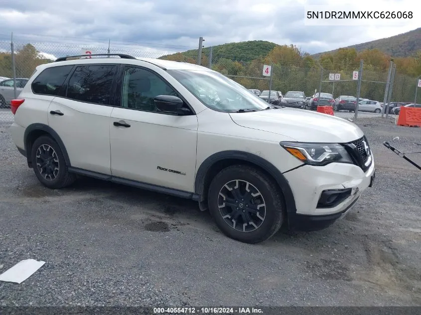 2019 Nissan Pathfinder Sl VIN: 5N1DR2MMXKC626068 Lot: 40554712