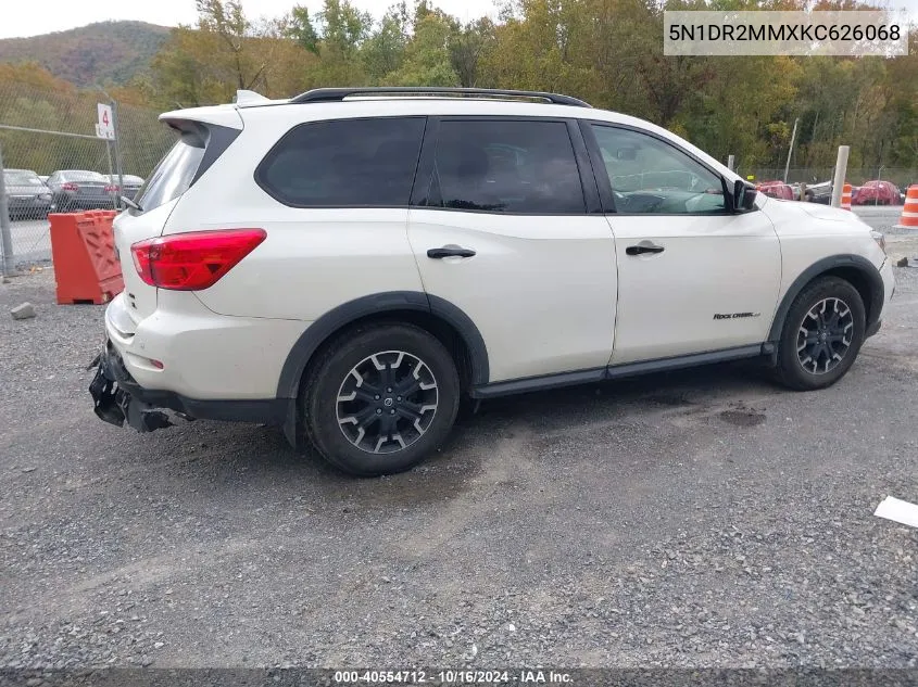 2019 Nissan Pathfinder Sl VIN: 5N1DR2MMXKC626068 Lot: 40554712