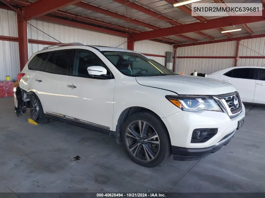 2019 Nissan Pathfinder Platinum VIN: 5N1DR2MM3KC639681 Lot: 40628494