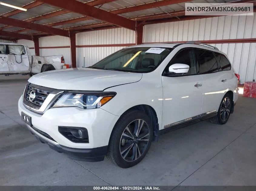 2019 Nissan Pathfinder Platinum VIN: 5N1DR2MM3KC639681 Lot: 40628494