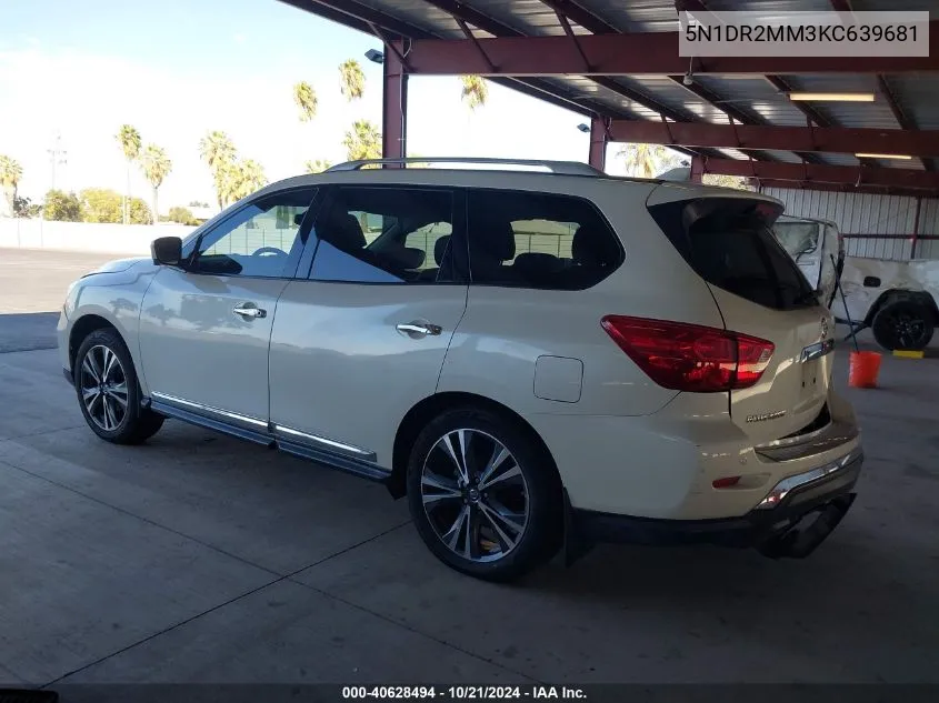 2019 Nissan Pathfinder Platinum VIN: 5N1DR2MM3KC639681 Lot: 40628494