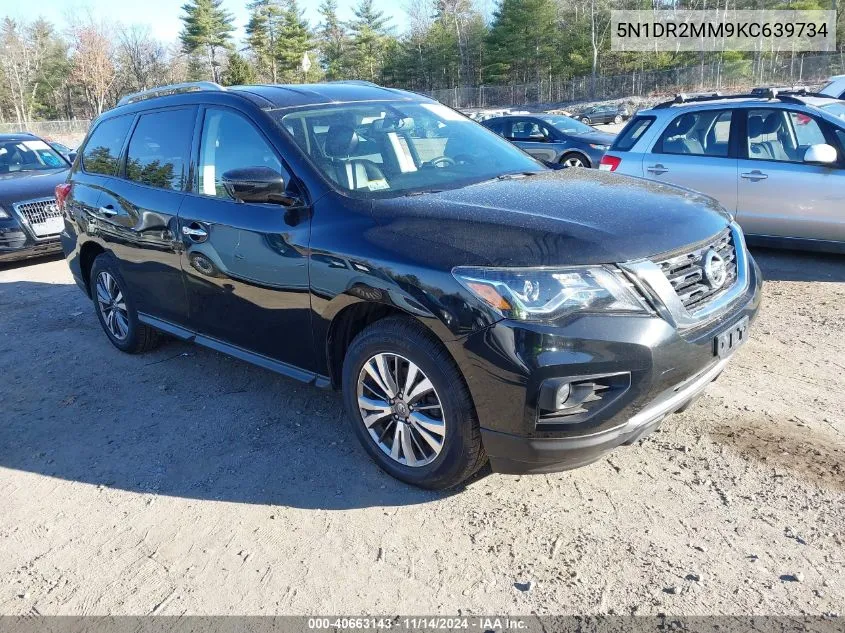 2019 Nissan Pathfinder Sl VIN: 5N1DR2MM9KC639734 Lot: 40663143