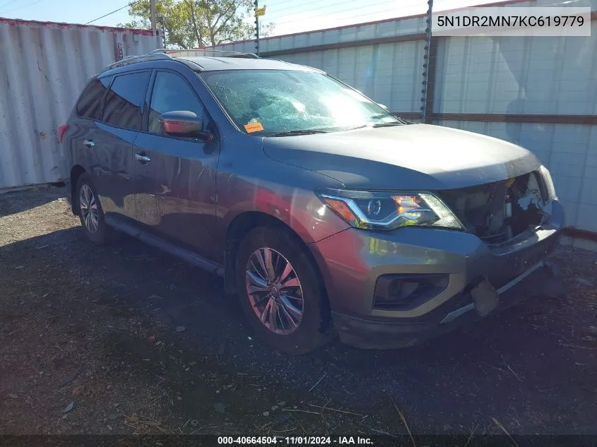 2019 Nissan Pathfinder S VIN: 5N1DR2MN7KC619779 Lot: 40664504