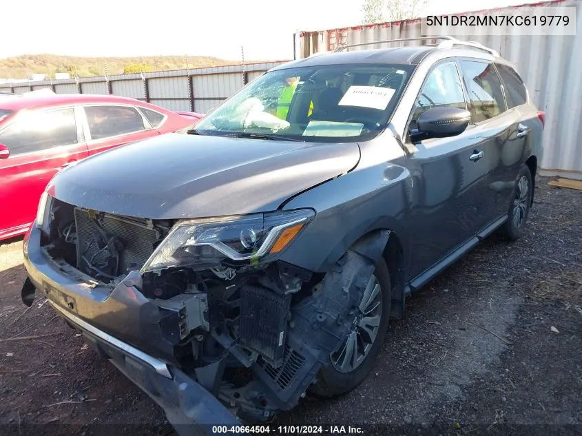 2019 Nissan Pathfinder S VIN: 5N1DR2MN7KC619779 Lot: 40664504