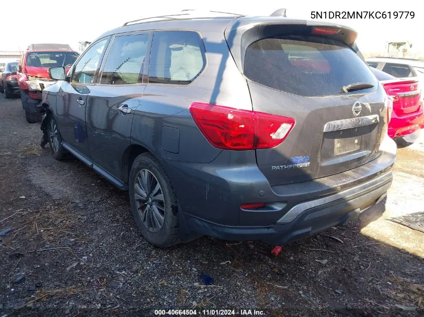 2019 Nissan Pathfinder S VIN: 5N1DR2MN7KC619779 Lot: 40664504