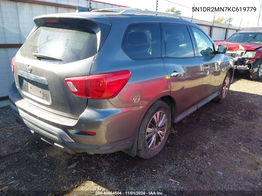 2019 Nissan Pathfinder S VIN: 5N1DR2MN7KC619779 Lot: 40664504