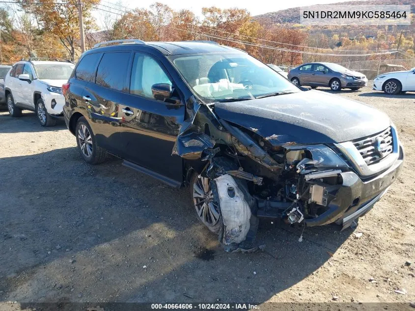 2019 Nissan Pathfinder Sl VIN: 5N1DR2MM9KC585464 Lot: 40664606